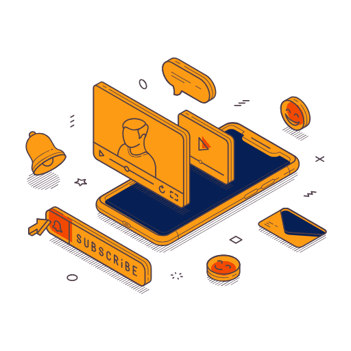 Content creation and blogging illustration